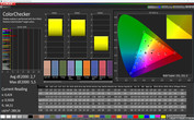 CalMAN: Colores mezclados - Perfil: Espacio de color de destino sRGB sencillo