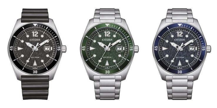 De izquierda a derecha: los relojes Citizen AW1889-00E, AW1880-55X y AW1881-52L. (Fuente de la imagen: Citizen, editado)
