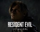 Leon Kennedy visto en una pancarta de Resident Evil Requiem