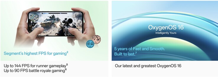 Imágenes promocionales oficiales del OnePlus Nord CE6 Lite.