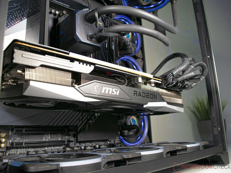MSI Radeon RX 6950 XT Gaming X Trio 16G en nuestro sistema de prueba