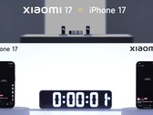 El Xiaomi 17 con 7.000mAh se enfrenta al iPhone 17 con 3.692mAh y a un power bank de 5.000mAh (Fuente de la imagen: Xiaomi)