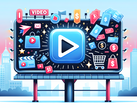 La falta de un botón de salto y los nuevos anuncios flotantes en YouTube están causando conflictos entre los usuarios. (Fuente de la imagen: DallE3)