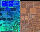 Apple tenía ambiciosos planes para la GPU del A16 Bionic, pero tuvo que darles carpetazo en el último momento. (Imagen: die shot del A16 Bionic frente al A15 Bionic vía Angstronomics)