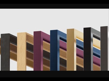 Colección de opciones de marcos disponibles para el televisor Amazon Ember Artline.