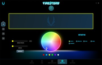 Utilidad FireStorm - Opciones RGB