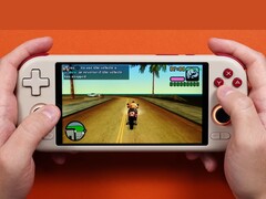 Consola portátil Mangmi Air X ejecutando Grand Theft Auto: Vice City Stories. (Fuente de la imagen: Joey's Retro Handhelds)