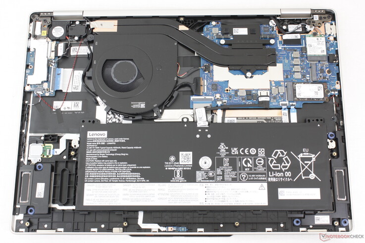 la placa base 2026 del Yoga 7 2 en 1 16AGP11 muestra pocas diferencias con el modelo 2025