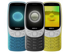 De momento, el Nokia 3210 2024 se ha presentado en tres colores. (Fuente de la imagen: WinFuture & @rquandt)