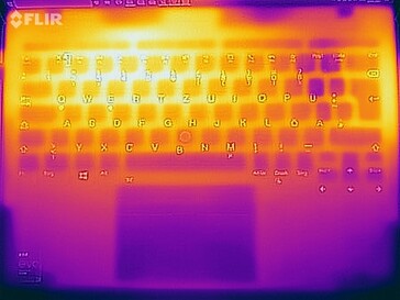 Prueba de esfuerzo de temperaturas superficiales (arriba)