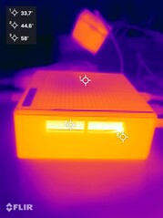Salidas del ventilador en el lado izquierdo