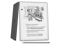 Una pantalla más grande, un diseño más delgado, un procesador más rápido y más memoria son algunas de las características del nuevo Kindle Scribe. (Fuente de la imagen: Amazon)