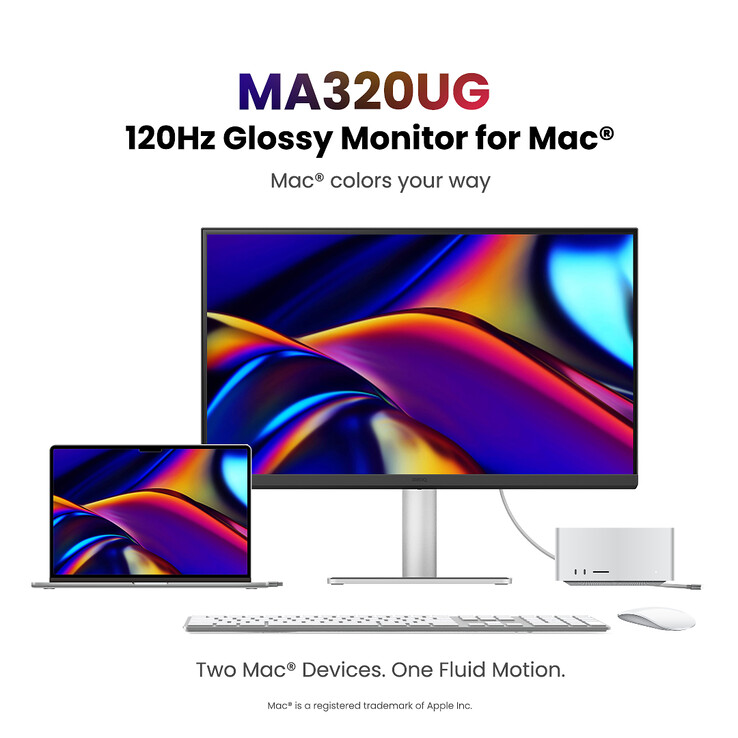 El monitor BenQ MA320UG cuenta con dos puertos Thunderbolt 4