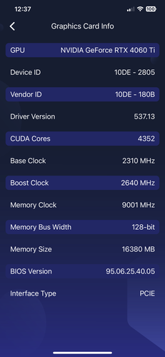 Xtreme Tuner Plus - Información sobre la GPU