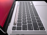 La base para el lápiz del MacBook Pro sustituyendo a la Touch Bar - render de concepto no oficial (Fuente: Yanko Design)