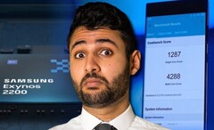 El genial Arun Maini se ha visto envuelto accidentalmente en un escándalo de puntuación en Geekbench. (Fuente de la imagen: Samsung/Mrwhosetheboss - editado)