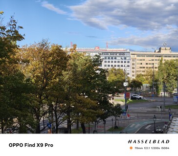 Una imagen de 70mm del Oppo Find X9 Pro con 12MP por defecto.