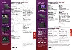 Lenovo ThinkPad P14s G4 Hoja de especificaciones