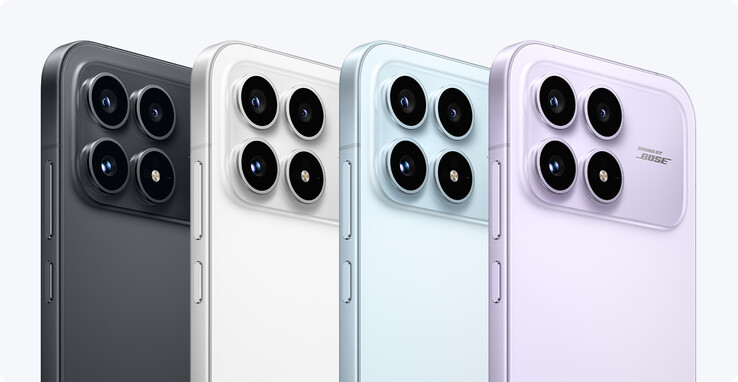 Xiaomi vende el Redmi K90 en cuatro opciones de color con altavoces sintonizados por Bose. (Fuente de la imagen: Xiaomi)