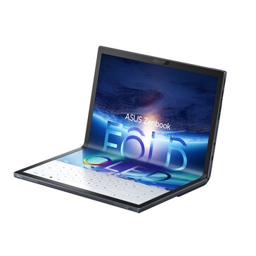 ZenBook Fold 7 OLED modo compacto (imagen vía Asus)