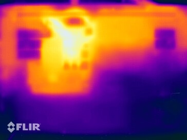 Temperaturas superficiales en la prueba de esfuerzo (abajo)