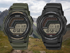El reloj WS-1800 de Casio (en la imagen), aún sin anunciar, cuenta con dos contadores de segundos. (Fuente de la imagen: David et Philly, editado)