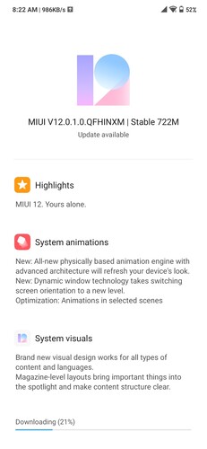 Parece que V12.0.1.0.QFHINXM finalmente está alcanzando más teléfonos Redmi Note 7 Pro. (Fuente de la imagen: @naveenjill3)