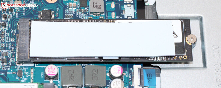 Un SSD PCIe-4 sirve como unidad del sistema.