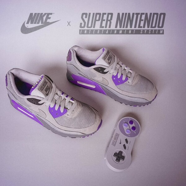 Las zapatillas se fabricaron para celebrar el 35 aniversario de la SNES, pero no se producirán en serie. (Fuente de la imagen: Bonzanini Design)