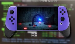 Los renders conceptuales de Nintendo Switch Pro realizados por los fans han dejado entrever una consola más grande con mandos Joy-Con rediseñados. (Fuente de la imagen: @nintendalerts/ComputerBild - editado