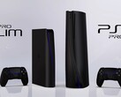 El famoso diseñador Concept Creator ha creado estos diseños para una PS5 Pro Slim y una PS5 Pro negras. (Fuente de la imagen: Concept Creator)
