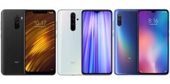 El POCO F1, el Redmi Note 8 Pro y el Xiaomi Mi 9 han tenido problemas con el agotamiento de la batería relacionada con el MIUI 12. (Fuente de la imagen: Xiaomi - editado)