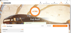 Port Royal (máximo rendimiento de la CPU/GPU)