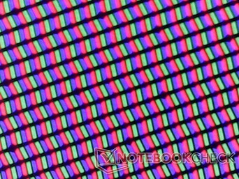 Los píxeles RGB son más nítidos que la pantalla principal mate