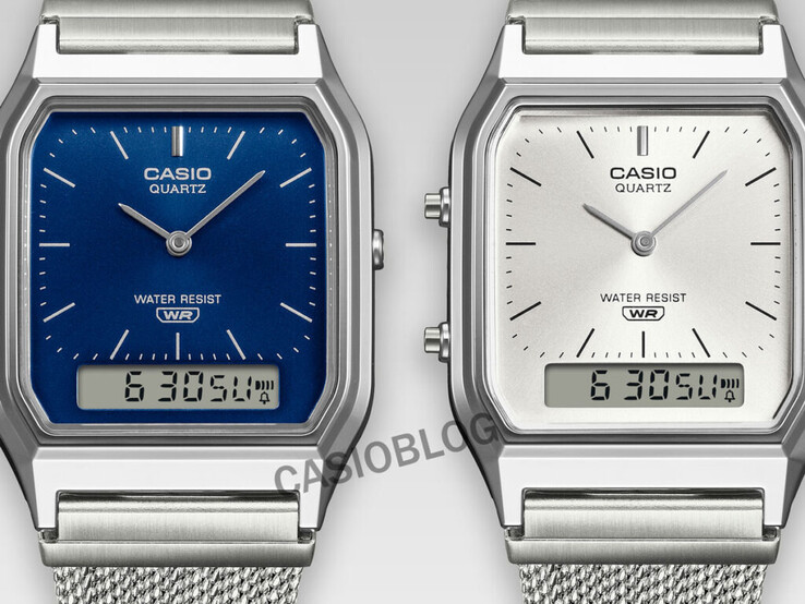 Las Casio AQ-230EM-2A y AQ-230EM-7A. (Fuente de la imagen: Casioblog)