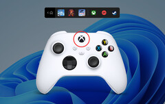 La nueva barra de control es una forma simplificada de la Xbox Game Bar. (Fuente de la imagen: Microsoft)