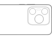 Un render del "Huawei P70". (Fuente: Digital Chat Station vía Weibo)