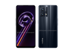 El Realme 9 Pro. (Fuente: OnLeaks X SmartPrix)