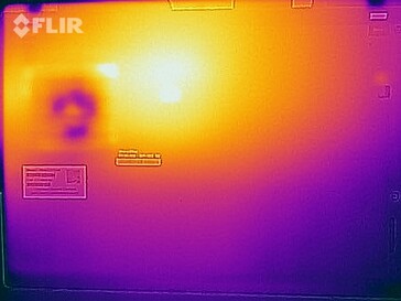 Temperaturas de la superficie durante la prueba de esfuerzo (abajo)