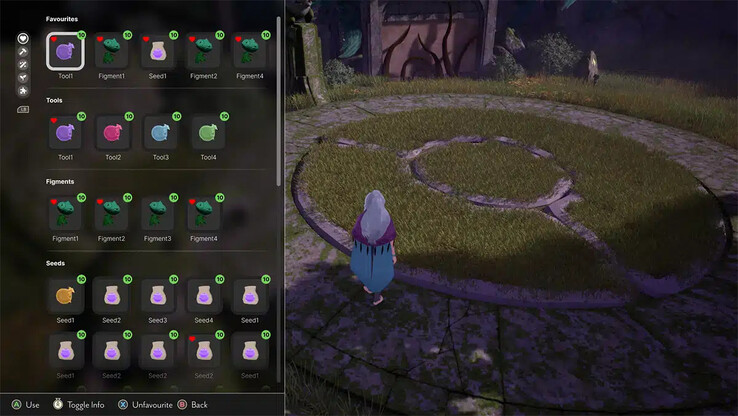 Una imagen que muestra los favoritos de Everwild. (Fuente de la imagen: MP1st)
