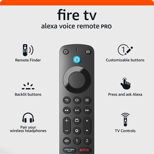 El próximo Fire TV Remote Plus reemplazará al Fire TV Alexa Voice Remote (en la imagen).