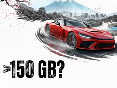 ¿Un papel pintado de forza con el texto >150 GB?