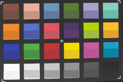 X-Rite ColorChecker Passport: ColorChecker: la parte inferior de cada casilla muestra el color objetivo.