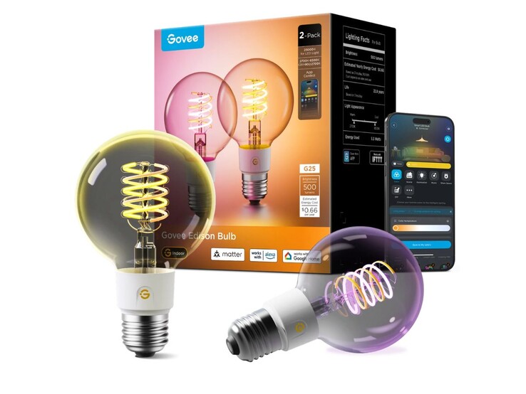 La bombilla inteligente Edison E26 G25 de Govee