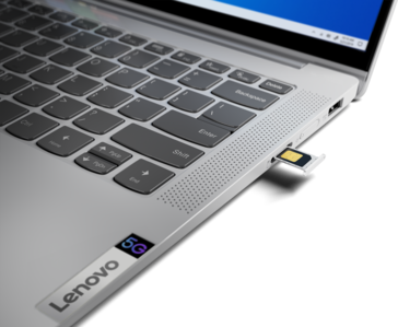 Lenovo IdeaPad 5G - Ranura SIM. (Fuente de la imagen: Lenovo)