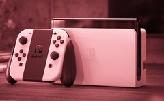 El modelo OLED de Nintendo Switch salió a la venta en 2021 y está alojado en un cuerpo metálico. (Fuente de la imagen: Nintendo - editado)