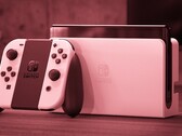 El modelo OLED de Nintendo Switch salió a la venta en 2021 y está alojado en un cuerpo metálico. (Fuente de la imagen: Nintendo - editado)