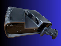 Ejemplo de un dev kit de PS5 (fuente de la imagen: Apart_Shock@r/gaming subreddit con ediciones)