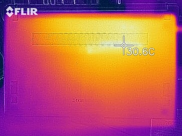 Imagen térmica en reposo - lado inferior