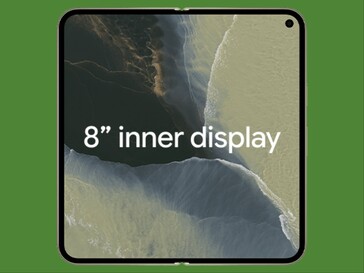 Pantalla interior del Pixel 11 Pro Fold.